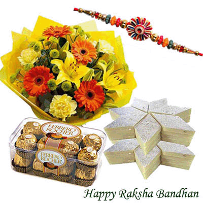 Floral sweet hamper