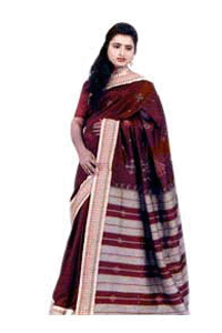 Polycotton embroidered Saree